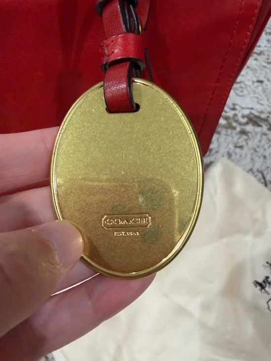 COACH POCKET TOTE LEGACY AMERICAN ICONS 19982 W/OG TASSEL HANGTAG & BRASS FOB - Picture 3 of 10